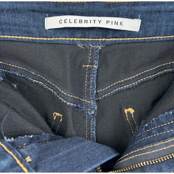 Celebrity‎ Pink Y2K-Inspired Glitter Side Stripe Skinny Jeans Size 13 (Juniors) - Picture 3 of 6